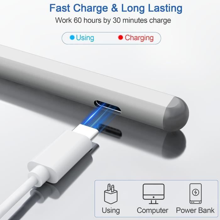 Stylet Uogic Pour Surface – 4096 Niveaux Pression, Rejet Paume, Compatible Pro 9/8/7