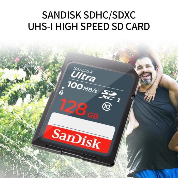 Carte SD 128 Go U3 C10 V30 originale avec carte mémoire SanDisk Extreme Pro  SDXC UHS-1 authentique, vitesse très rapide, 170 Mo - Cdiscount Appareil  Photo