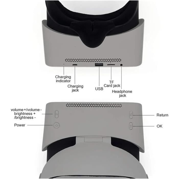 Casque Vr Casque De R alit Virtuelle Ps4 Avec cran Hd 72 Hz