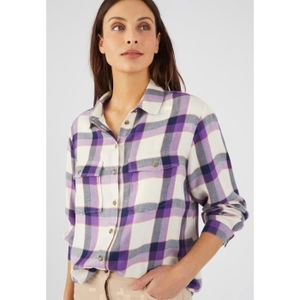Chemise Femme Violette Taille 38 (UK Small) - Marque Hennessy Collection, Manches 3/4, Viscose Et Polyester
