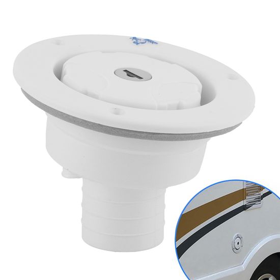 Remplissage d'eau de RV, bouchon de remplissage d'eau verrouillable Port de remplissage d'eau Entrée d'eau par gravité avec 2 clés pour caravane de RV Remplissage d'eau de RV, bouchon de remplissage d'eau verrouillable Port de remplissage d'eau Entrée d'eau par gravité avec 2 clés pour caravane de RV