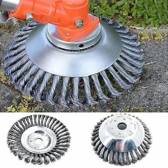 Débroussailleuse Manuelle Universelle Avec Lame De Coupe Et Plaque Anti-mauvaises Herbes – Pour Jardin, Pelouse Et Trottoirs