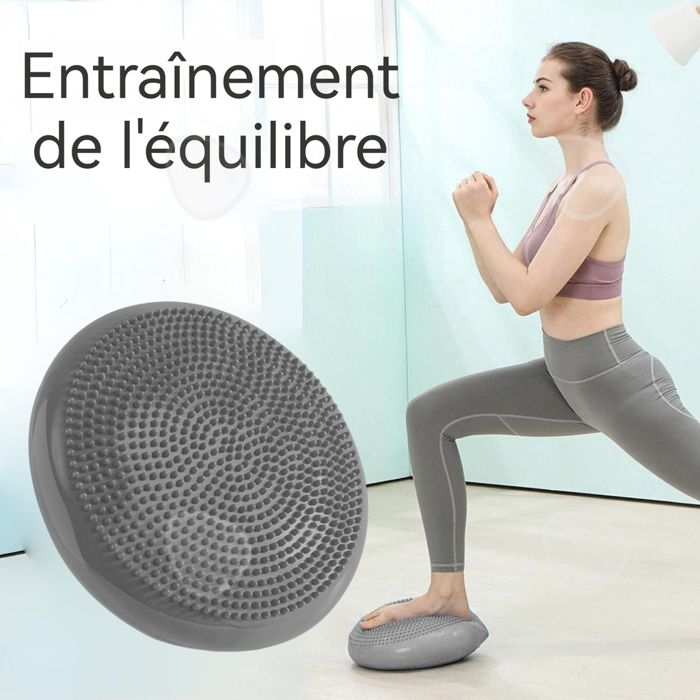 Coussin d'équilibre – Coussin de yoga 2 en 1 en mousse tapis d'exercice pour fitness, stabilité, étirements, pilates, physiothérapie – Grande planche d'entraînement en mousse à noyau d'équilibre Coussin d'équilibre – Coussin de yoga 2 en 1 en mousse tapis d'exercice pour fitness, stabilité, étirements, pilates, physiothérapie – Grande planche d'entraînement en mousse à noyau d'équilibre