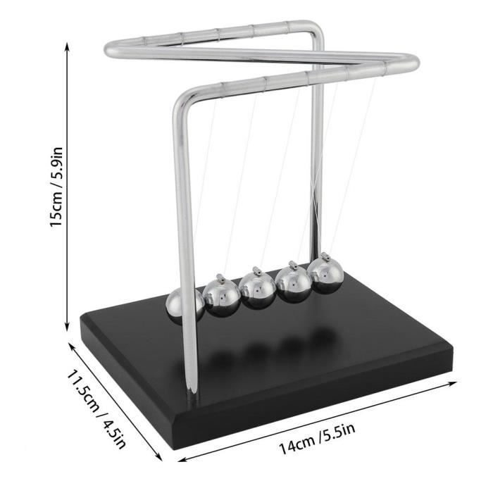 Balancier Pendule de Newton Grande Jeux Scientifiques Éducatif pour Enfant  Newtons Physique Science Énergie Pendule Balle d'équilibre Jouet de Bureau