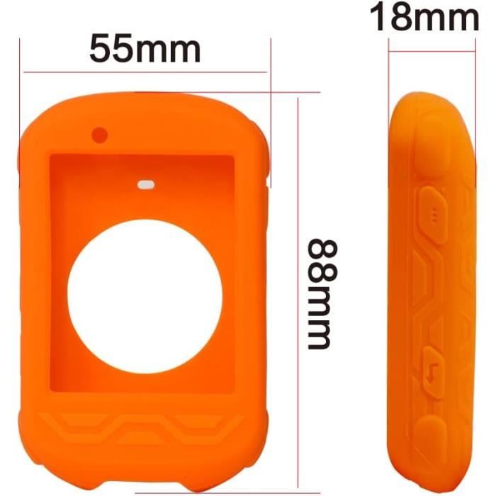 CNCLOL Custodia In Silicone + Vetro Temperato Per Garmin Edge 530/830 – Antishock, 4 Colori, 2 Salviette Incluse
