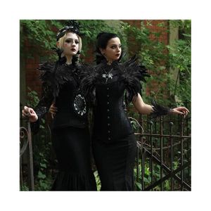 Costume Sexy écolière Gothique Taille XL - Bustier Noir, Neuf Avec étiquettes