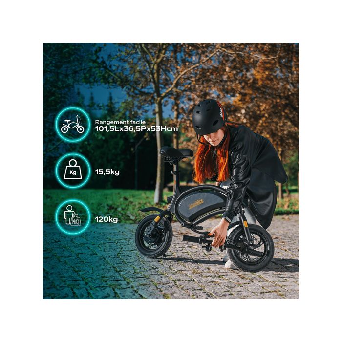 Draisienne électrique UrbanGlide E-Bike 120 Plus – Moteur 250W, Batterie 6Ah, Autonomie 15 Km – Roues 12 Pouces, Pliable - 10