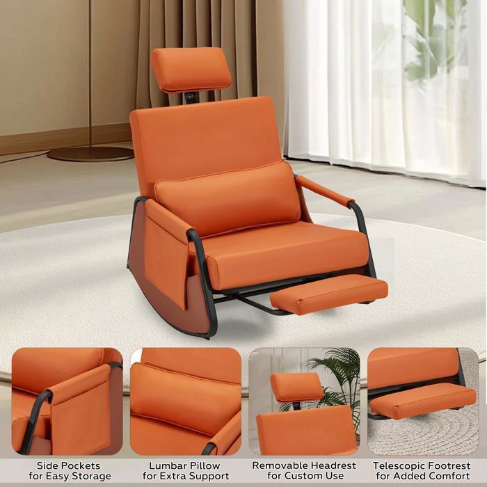 FAUTEUIL GAMING INCLINABLE ergonomique avec repose-pieds en similicuir Challenge EUR 216,99 - FR