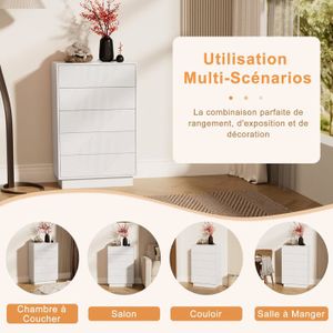 Commode blanc brillant au meilleur prix | Leroy Merlin