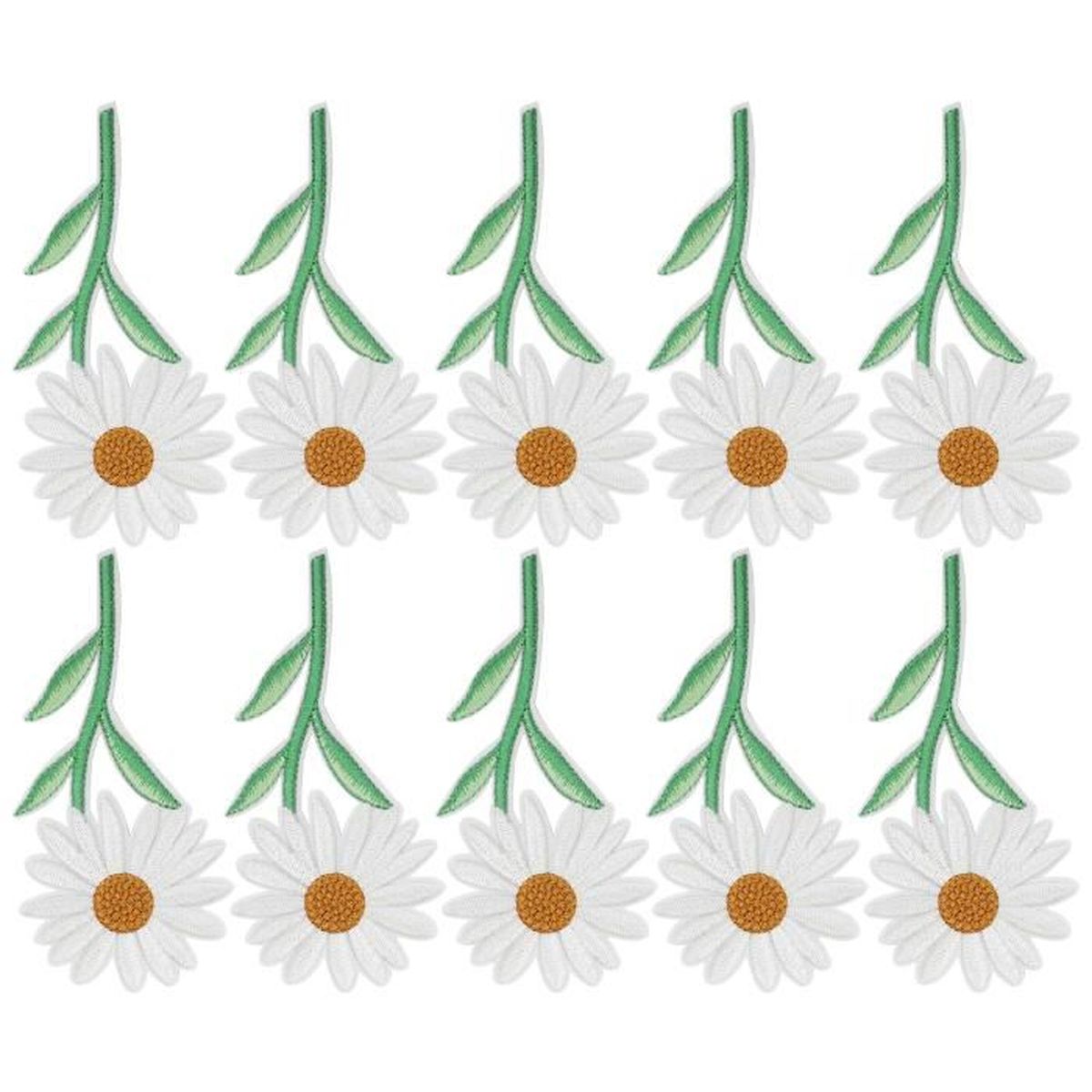 PATIKIL 20 X 3" Patchs En Tissu Sergé, 2 Pièces Patchs Thermocollants Patchs De Réparation De Vêtements Patchs De Broderie Artisanale Pour Veste Vêtements Pantalons, Blanc