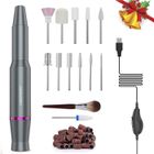 ABURNUDREY Ponceuse Ongle Professionnelle - AUDBURN - 12 en 1 - Conception Rechargeable et Portable