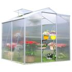 HABRITA Serre de jardin structure en aluminium avec montants profilés 2,47m²