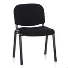 Chaise à quatre pieds - hjh OFFICE - XT 600 SW - Noir - Tissu