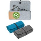 DUNEDESIGN Lot de 3 : Étui à Lunette Souple en Feutre - 17x3,5x8 Pochette Lunette de Soleil