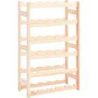 OVONNI Casier à bouteilles- Meuble range bouteille - Casier à vin pour 30 bouteilles FSC Pinède