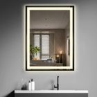 PULUOMIS Miroir de Salle de Bain LED 60x80cm, Anti-Buée, Interrupteur tactile, 3 Couleur, Éclairage Réglable, Miroir Lumineux