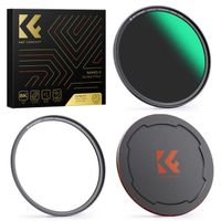 K&F Concept Filtre ND64 58mm Magnétique, 6-Stop Installer Rapide avec Bague Base et Bouchon Devant pour Objectif Appareil Photo