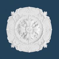 Rosace noble Marbet R-5 | Ø 40 cm | polystyrène léger blanc