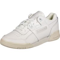 Chaussures Reebok Workout Lo Plus W - Femme - Cuir - Lacets - Blanc