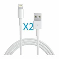 VOLY® Hot Sale Lot de 2 Cables USB Chargeur Compatibles Apple Iphone 6s/6/5S/5C/5