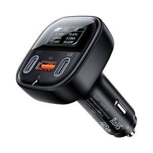 CHARGEUR CD VOITURE Chargeur de Voiture  B5 OLED HD Display Adaptateur