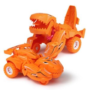 VOITURE - CAMION Orange - Jouets de déformation de voiture de dinos