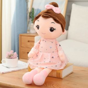 PELUCHE Ange rose - 45 cm - Poupées en peluche Kawaii pour filles, 45cm, Avec oreilles de lapin, Douces, Jolis jouets