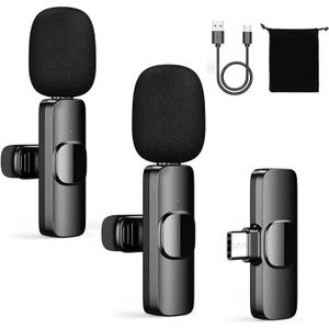 HMKCH Microphone Cravate sans Fil pour iPhone/Téléphone Android