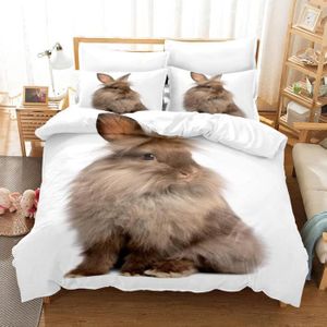 1 Taie d'oreiller 65x65 cm Housse de Couette 90X190 cm Enfant Lapin Cygne Rose Parure de Lit 1 Personne pour Enfants Doux Respirant Microfibre Housse de Couette avec Fermeture Éclair 