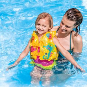 GILET SAUVETAGE ANIMAUX Qqmora Gilet de natation gonflable pour enfants Gi