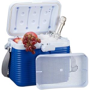 SAC ISOTHERME petite glacière portable, avec poignée, mini glacière, sans électricité, 8L, HBT 23,5 x 31 x 21 cm, blanc-22