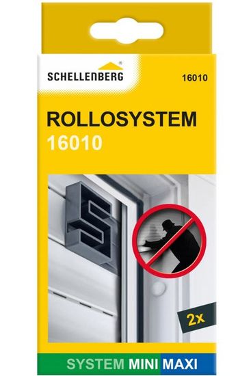Volet Roulant PVC Schellenberg 100x120 Cm - Kit Prêt à Monter, Profilés Multi-chambres, Blanc