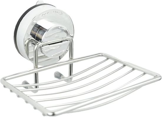Porte-savon autocollant en acier inoxydable pour salle de bain et cuisine - Support mural pour éponge Porte-savon autocollant en acier inoxydable pour salle de bain et cuisine - Support mural pour éponge