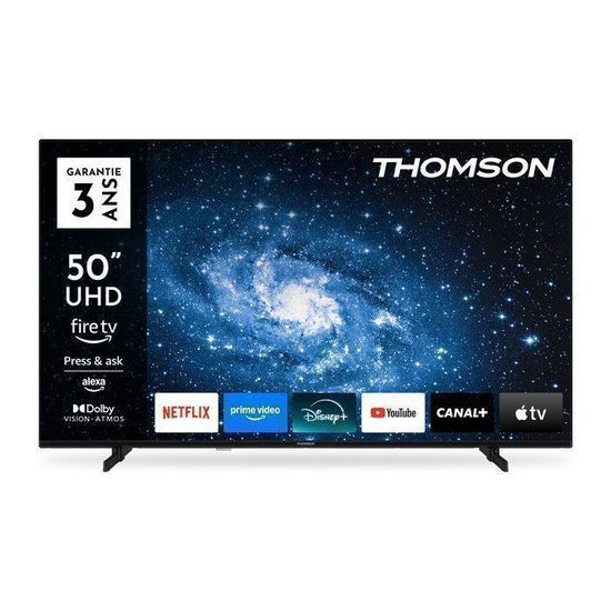TV 50 Pouces (126 cm) UHD 4K HDR avec Alexa et Fire TV
