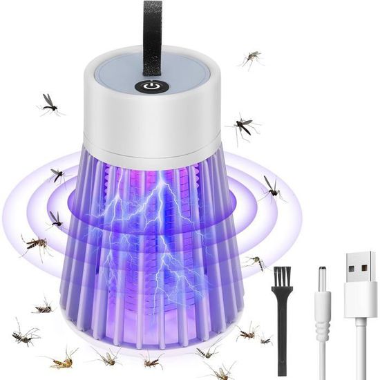 Lampe Anti Moustique Rechargeable USB - Mini Tueur Insectes UV Portable Pour Camping Et Intérieur