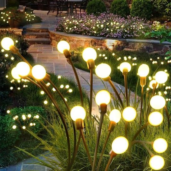 Lampe solaire Ampoule solaire 5 LED étanche solaire extérieur jardin  Camping LED lampe ampoule décoration lumière, rouge 1PC - Cdiscount Jardin