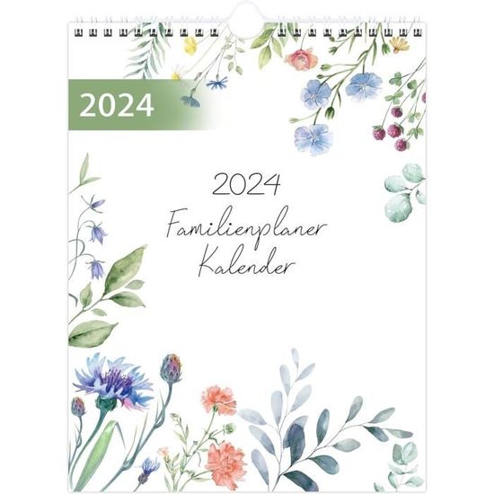 Calendrier 2024 - Planning Familial 2024 - Calendrier Mural 2024 -  Planificateur Familial 6 Colonnes Calendrier Familial 2024[H181] -  Cdiscount Beaux-Arts et Loisirs créatifs