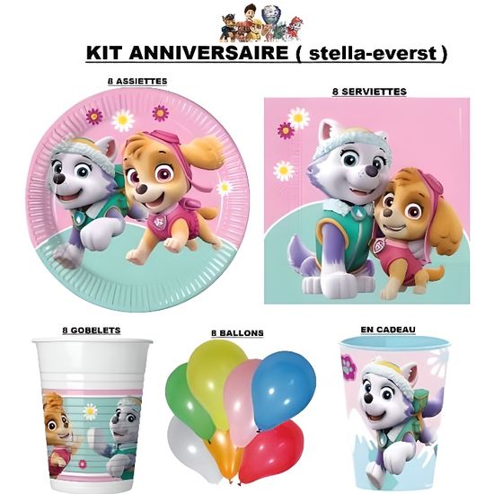 Kit Anniversaire Pat Patrouille Stella Everest Cdiscount Maison Kit Anniversaire Pat Patrouille Stella Everest Cdiscount Maison