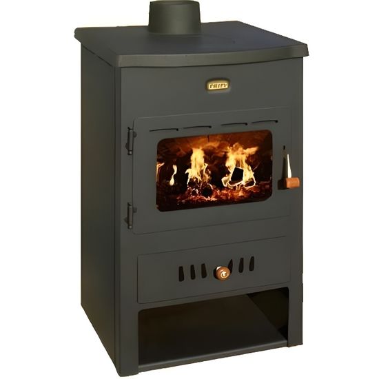 Poele A Bois Avec Dos Chaudiere En Fonte Top Cheminee Prity K1cpw8 8 4 Kw Cdiscount Bricolage