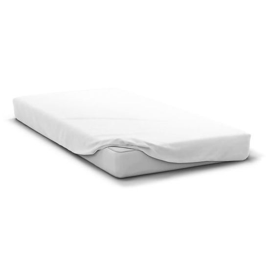 Drap-housse Microfibre 82 G/m² – Taille 180x200 Cm, Bonnet 30 Cm – Bleu Ciel – Doux, Respirant, Facile D'entretien