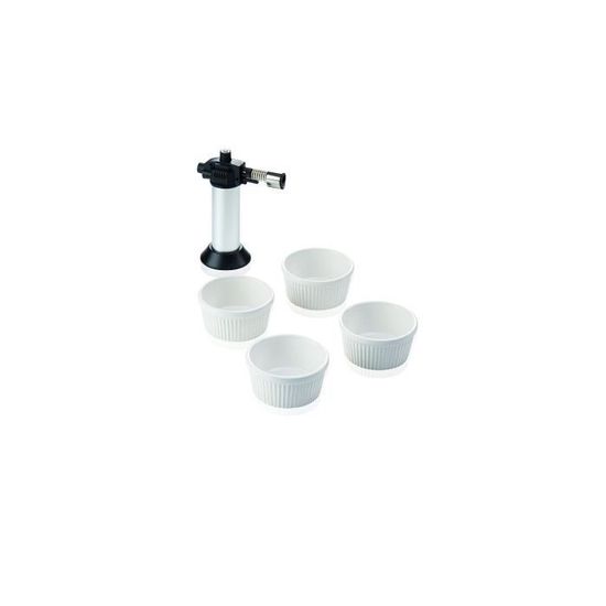 Westmark Qualité Blanc Set De 4 Coupelles Westmark Pour Crème Brûlée - Porcelaine Blanche Allant Au Four Ramequins Crème Brûlée