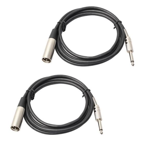 Câble de microphone XLR femelle vers Mini XLR femelle 3.3ft pour casque