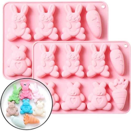 Moule à Chocolat Silicone Bonhomme Pain D'épices - 6 Cavités, Pour Noël, Bonbons, Cupcakes, Fondant - 11