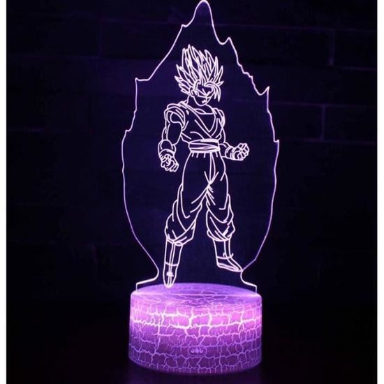 Dragon Ball Series 3D Series LED Night Light Creative Colorful Touch Lampe de table Lampe de chevet H Type Lampe de table