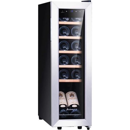 Kalamera Cave à vin, 12 bouteilles Cave à vin vieillissement, écran