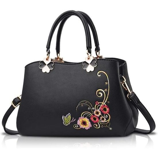 Sac à Main Femme Nicole & Doris - Grand Sac Bandoulière Chic Imperméable Blanc
