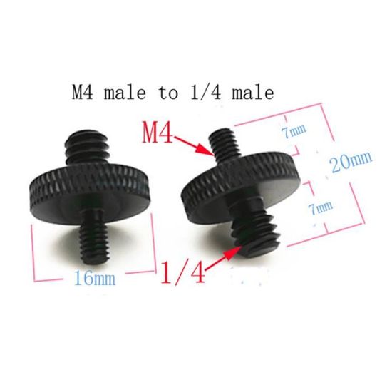 CAMVATE 1/4"-20 Vers 5/8"-11 Filetée Adaptateur à Vis Pour Trépied