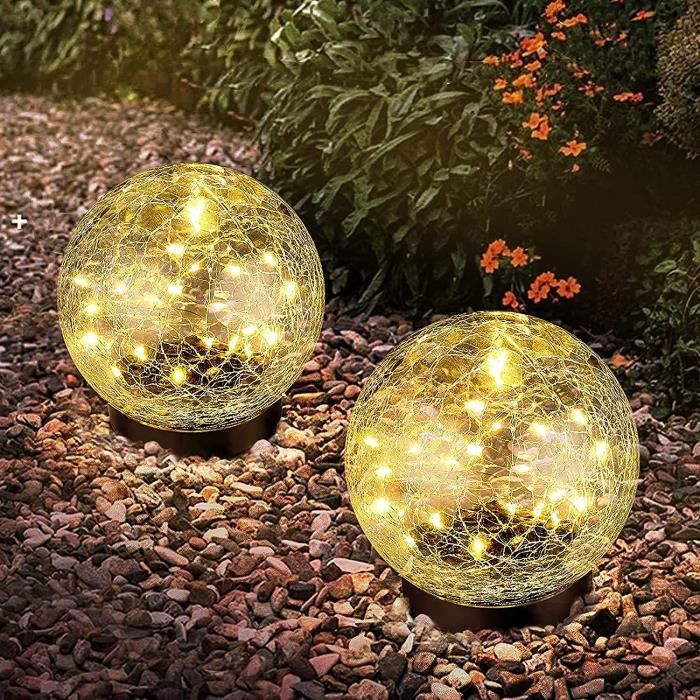Gigalumi Lot De 6 Lampes Solaires De Jardin étanches En Forme
