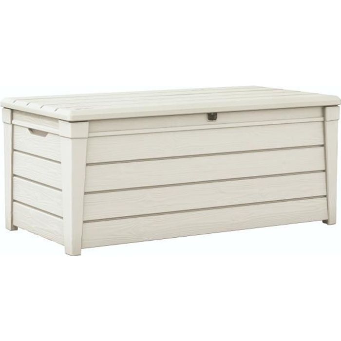 KETER Coffre de rangement extérieur en résine 455 litres Blanc