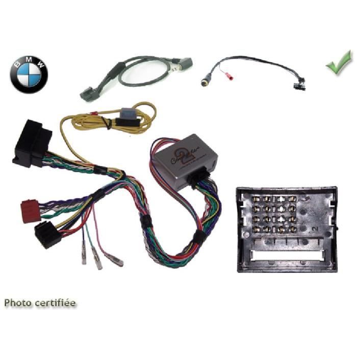 Interface Cde au Volant BMW Serie 1/ 3/ 5 ap04 Fakra avec radars recul Kenwood - ADNAuto - ADN-CAV